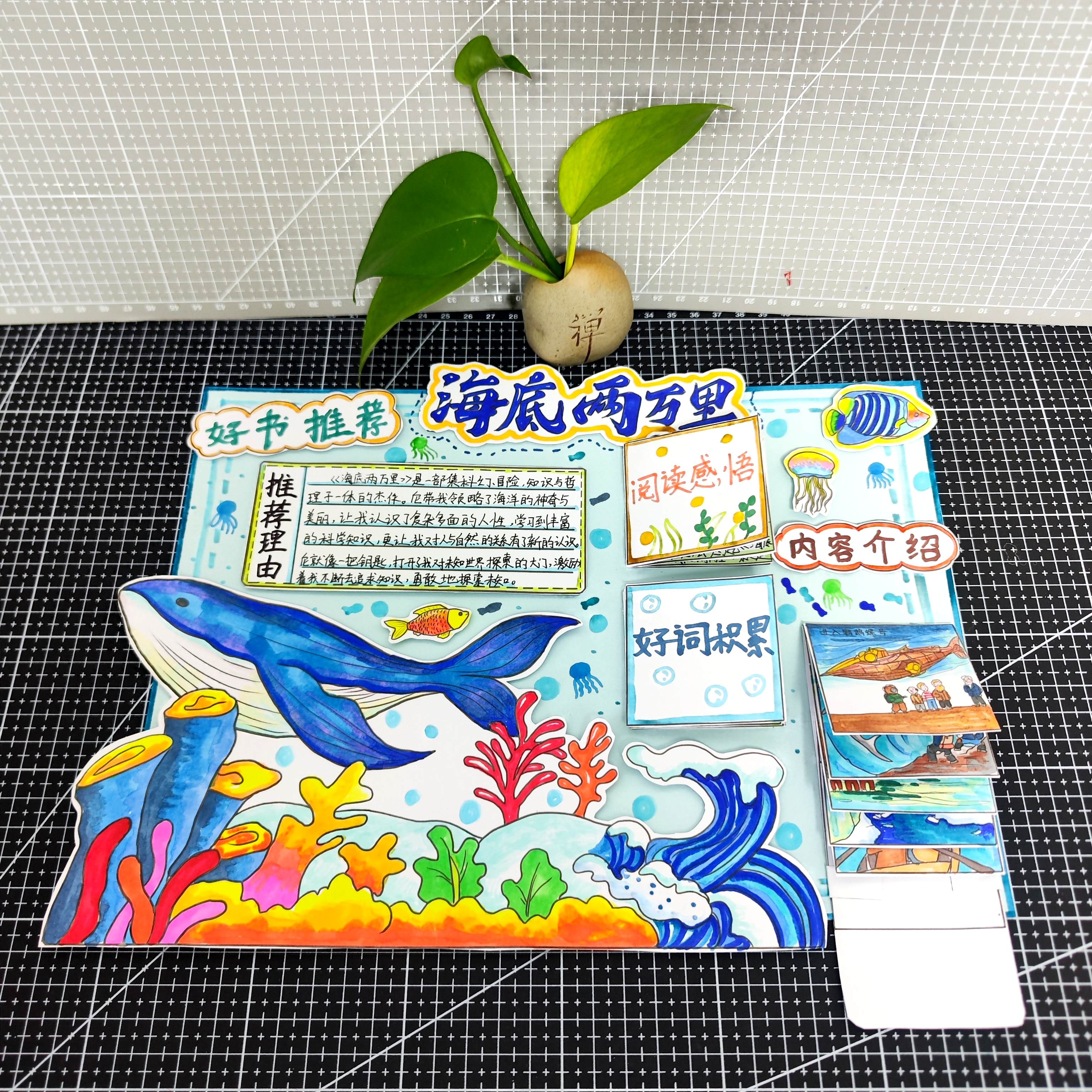 山海经好书推荐卡自制读书卡手抄报材料包 - 图2