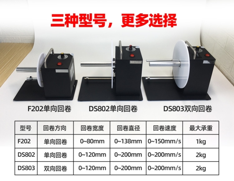 调速全自动水洗标回卷器水洗唛标签回收机条码回卷机单双向卷纸机 - 图1