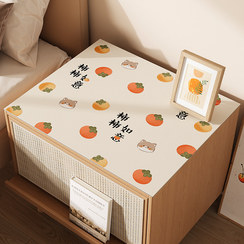 床头柜防烫防水保护垫子冰箱防尘罩盖布现代简约免洗防油桌布盖垫,淘宝优惠券,粉丝福利购,淘宝优惠卷