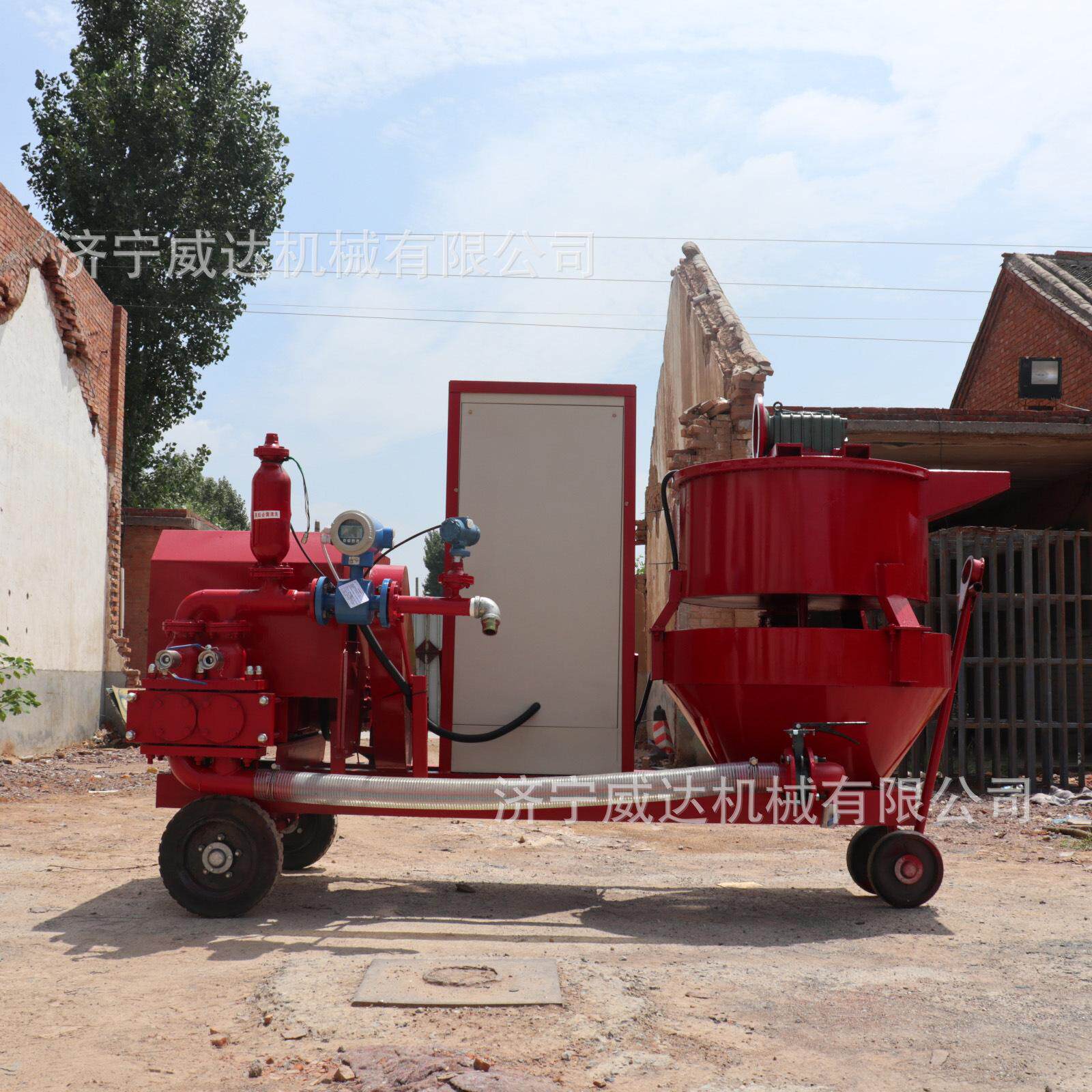 Second lining vault with mold grouting machine intelligent flow monitoring grouting machine tunnel lining mixing and grouting all-in-one machine
