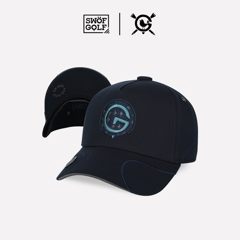 [3件7折]思沃福高尔夫球帽子藏蓝色防晒遮阳大头围卡车硬顶棒球帽,淘宝优惠券,粉丝福利购,淘宝优惠卷