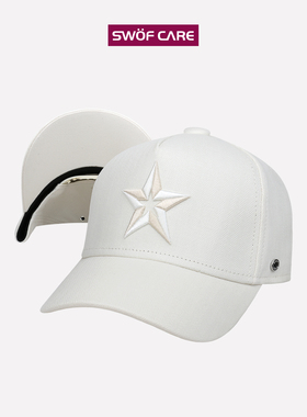 思沃福STAR艺术刺绣白色棒球帽
