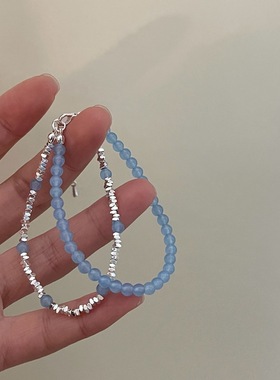 碎银子手链珠子甜美合金女