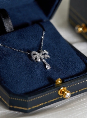 蝴蝶结项链卡曼妮合金女