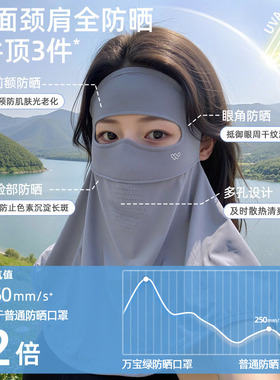 全脸防紫外线冰丝护颈一体防晒罩