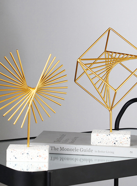 北欧轻奢风玄关创意摆件家居客厅装饰品电视酒柜办公室桌面小摆设