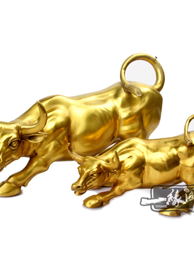 铜牛摆件 铜华尔街牛 生肖牛摆件工艺品办公室装饰品