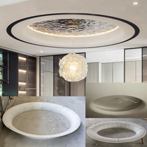 Smallpox Ceiling New Round Gypsum Line Semicircular Drum Surface Line Pure White Eurostyle Line Arc Gypsum Line Custom