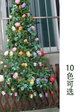 花藤条装饰空调管遮挡管