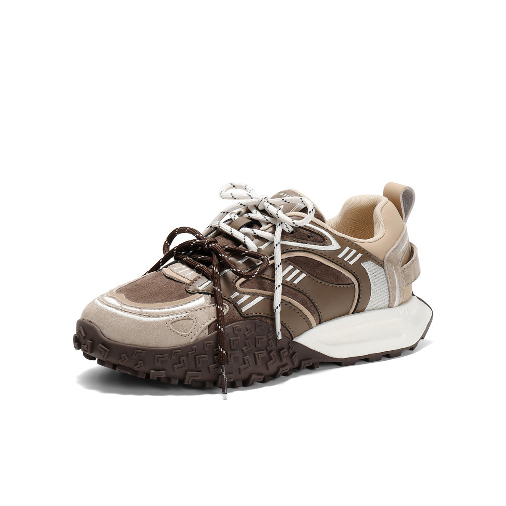 森达可可拿铁女鞋2025春季新款运动风复古超软休闲阿甘鞋ZTF45AM5,淘宝优惠券,粉丝福利购,淘宝优惠卷