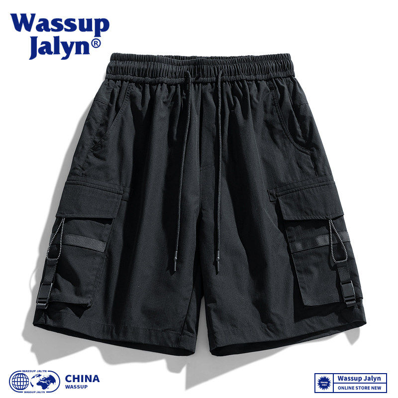 WASSUP JALYN美式工装短裤男事夏季高级感痞帅薄款休闲沙滩五分裤,淘宝优惠券,粉丝福利购,淘宝优惠卷