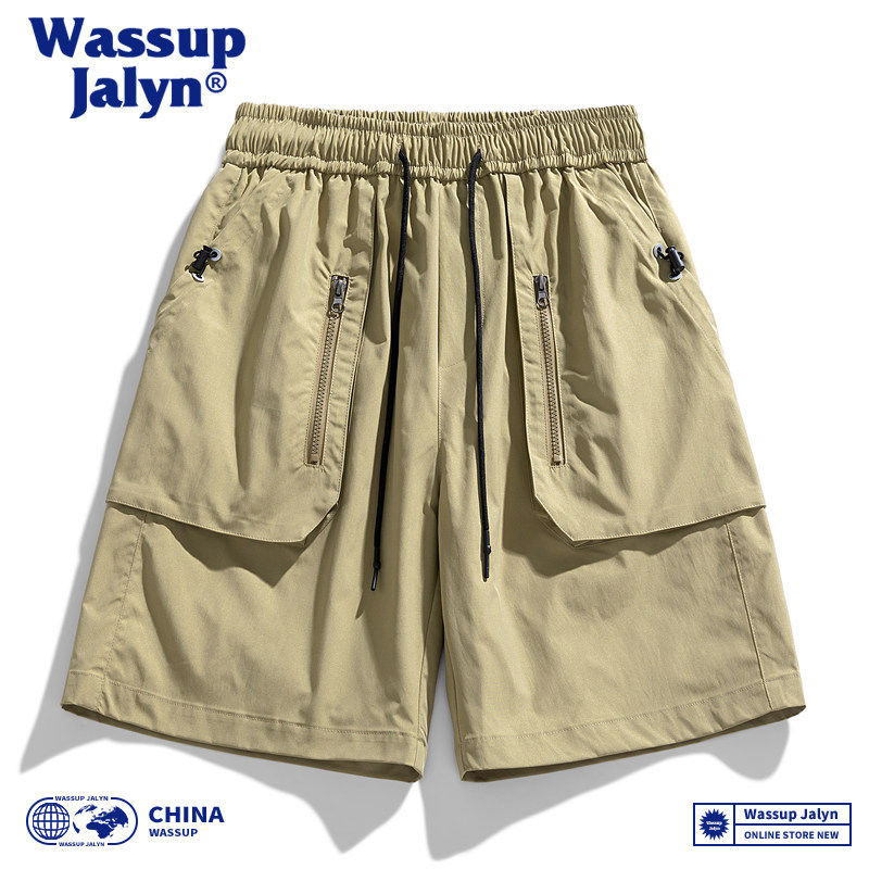 WASSUP JALYN美式工装短裤男夏季潮牌宽松运动男生直筒休闲五分裤,淘宝优惠券,粉丝福利购,淘宝优惠卷