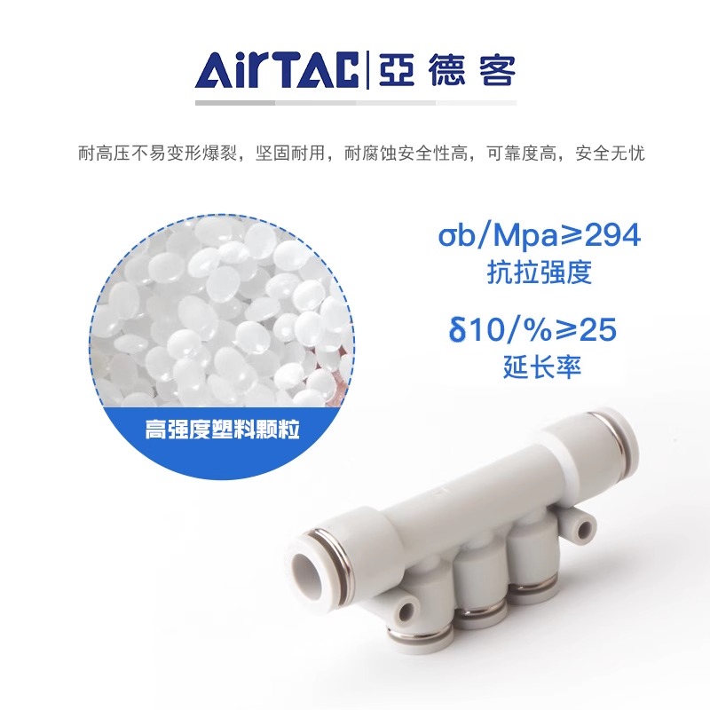 亚德客接头 直通变径三通快插插接头APG APE APEG APY4 6 8 10 16 - 图1