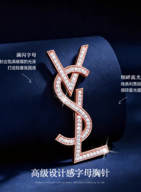 高级感字母胸针2026新款别针