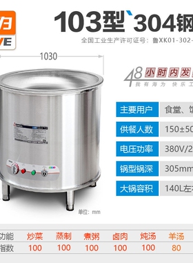 电热大锅灶大电锅食堂商用卤煮牛