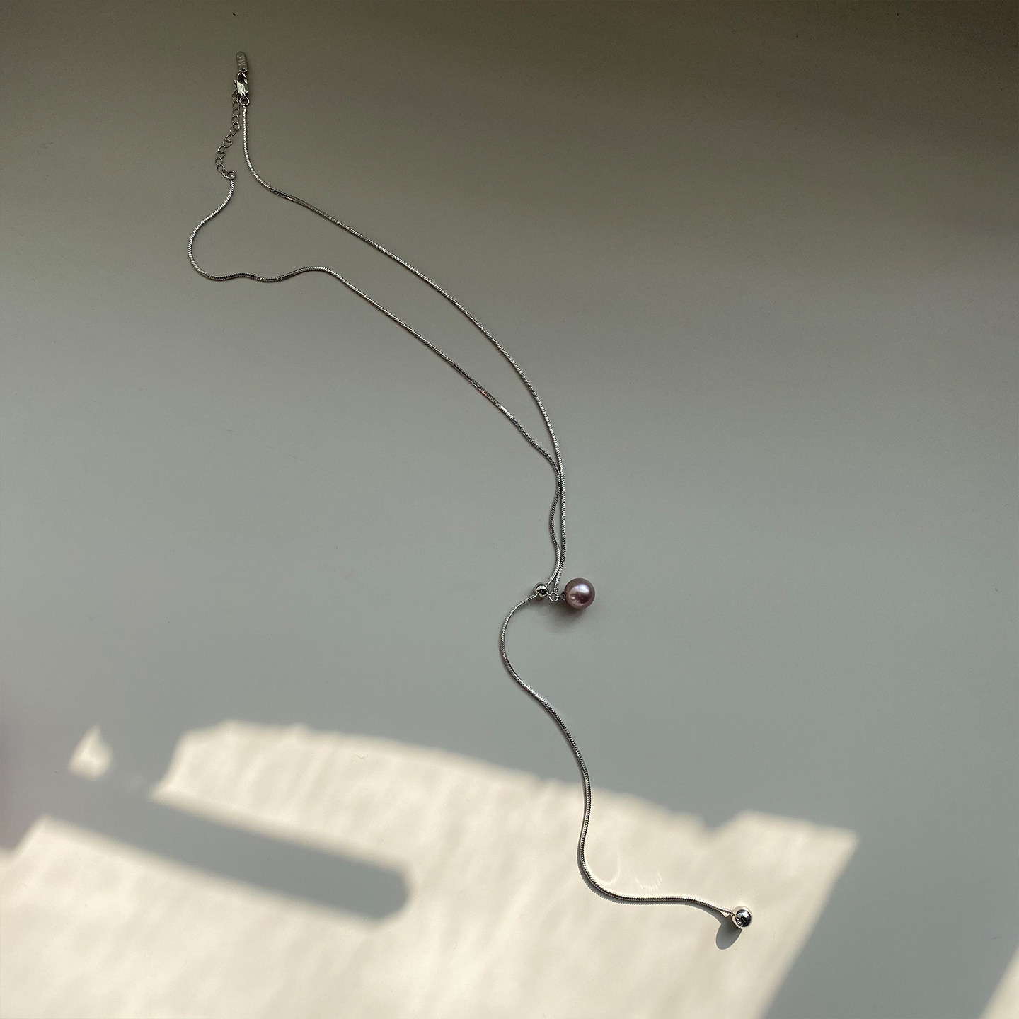 珍氏珠宝天然淡水珍珠项链女款 紫色正圆时尚潮流秋冬长款毛衣链,淘宝优惠券,粉丝福利购,淘宝优惠卷