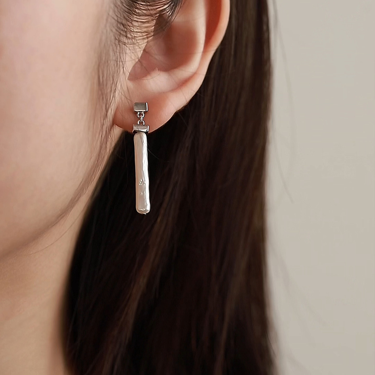 珍氏珠宝天然淡水珍珠耳钉女款 异形巴洛克时尚精致长款耳环耳饰,淘宝优惠券,粉丝福利购,淘宝优惠卷