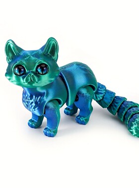 〖君鸿月三品堂〗 3D打印可爱小猫咪萌宠桌面摆件手办模型新品