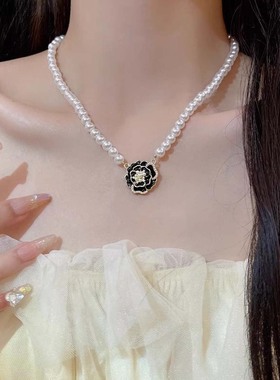 新款夸张高级轻奢大珍珠项链女