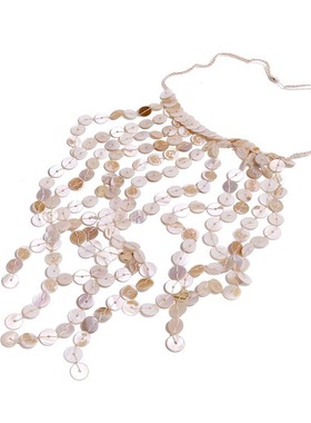 欧美时尚手工编制贝壳项链