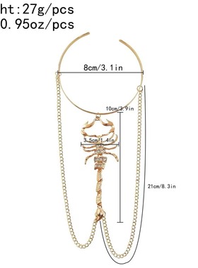 异域风暗系流苏蝎子开口臂环女