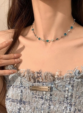 轻奢小众设计双层蝴蝶项链