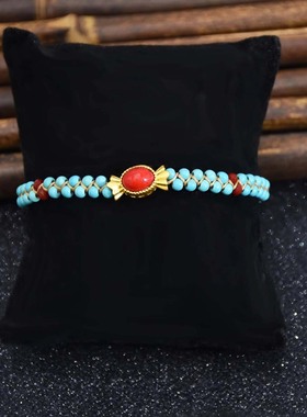 新疆复古民族风编制手链情侣手绳