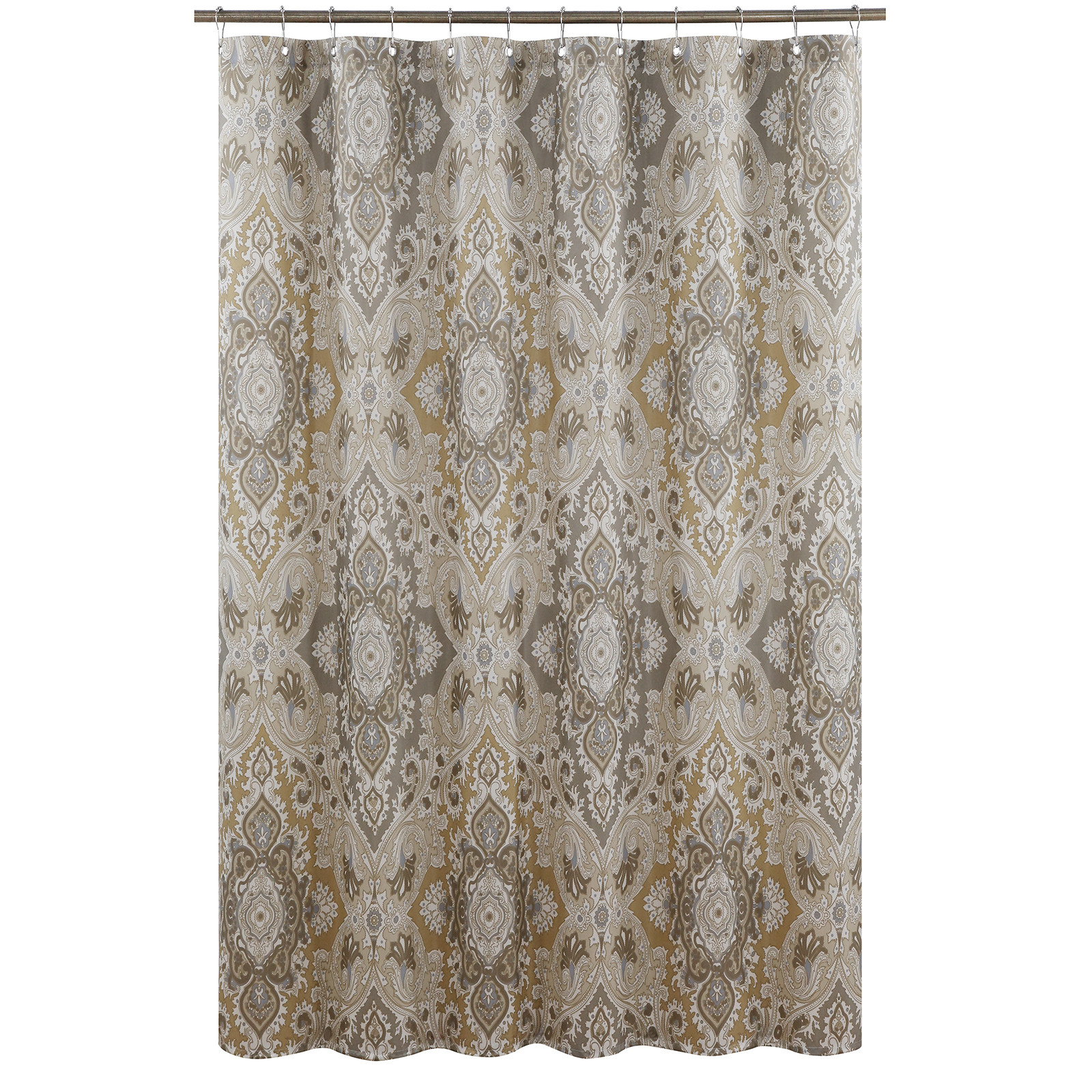 黛世欧式复古轻奢涤纶布料防水防霉浴帘隔断加厚不透浴室干湿分离