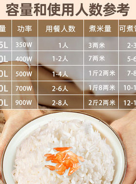 老式电饭煲家用大容量2l-6升电饭锅迷你正品蒸米饭锅3-4人柴火饭
