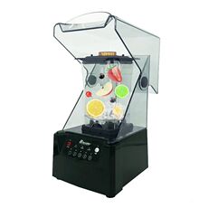 Песок льда 220v、110v大马力带罩沙冰机商用静音冰沙机碎冰机果汁机搅拌机