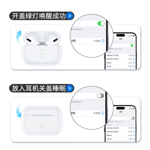 适用苹果耳机充电仓1/2/3四代air pro一二蓝牙无线充电盒壳补配 - 图1