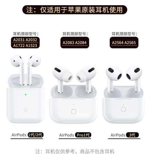 适用苹果耳机充电仓1/2/3四代air pro一二蓝牙无线充电盒壳补配 - 图3