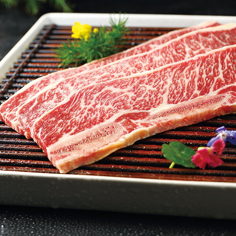 汉拿山烤牛仔骨320g*2安格斯谷饲牛肉 韩式烧肉食材咸鲜蒜香 临期