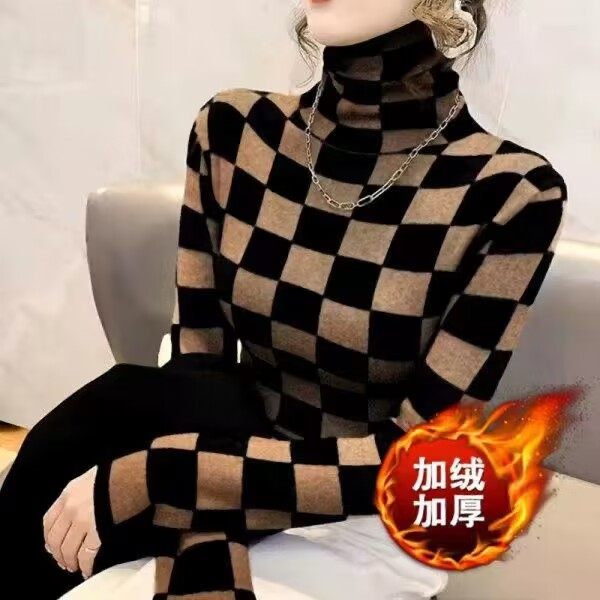 双面德绒打底衫女秋冬季高领洋气内搭长袖T恤女修身保暖上衣ins潮,淘宝优惠券,粉丝福利购,淘宝优惠卷