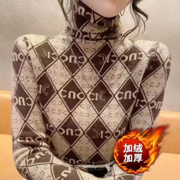 双面德绒打底衫女秋冬季高领洋气内搭长袖T恤女修身保暖上衣ins潮,淘宝优惠券,粉丝福利购,淘宝优惠卷