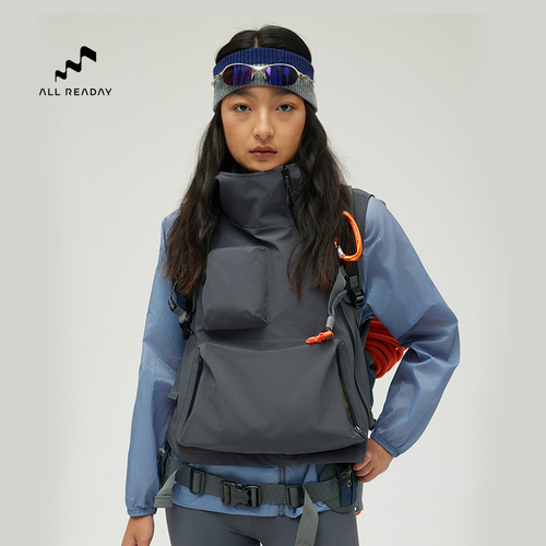 AllReaday新奇天冲锋衣马甲城市户外登山服男女外套穿搭2024新款