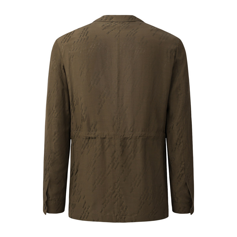 RARE威雅男装奥莱秋冬男士绿色字母提花西服外套,淘宝优惠券,粉丝福利购,淘宝优惠卷