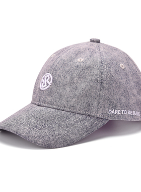 RARE威雅春夏LOGO标识紫色牛仔棒球帽