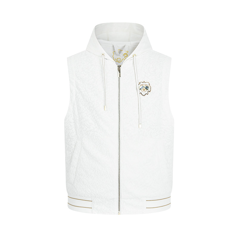 RARE Weiya White Hooded Casual Vest