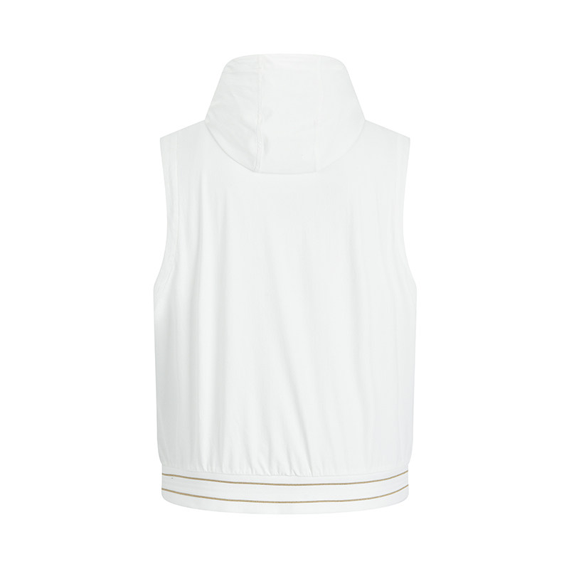 RARE Weiya White Hooded Casual Vest