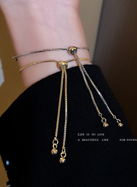 韩国满钻灵蛇手链ins冷淡风气质手环闪亮金属质感新潮款手饰