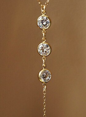 欧美新娘多层后背链 婚礼露背后背合金 身体链backdrop necklace