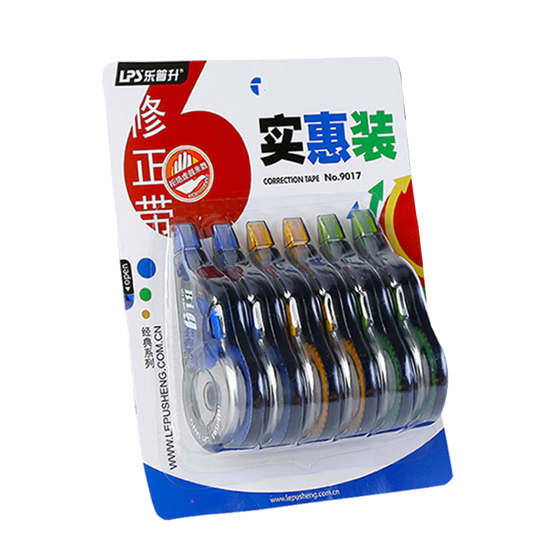 乐普升修正带大容量涂改带改正带学生用实惠装改错带小学生专用修改带改字带216米乐普生官方旗舰店文具批发