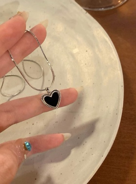 甜酷星星流苏爱心双层叠戴项链女ins潮轻奢小众锁骨链颈链配饰韩