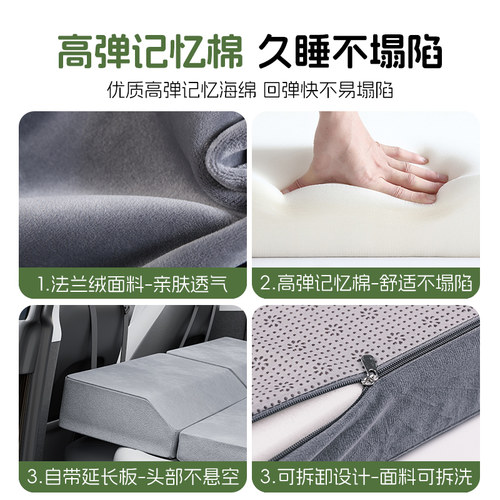 蓝格兔适用特斯拉床垫记忆棉modely专用露营model3睡垫后备箱后排 - 图2