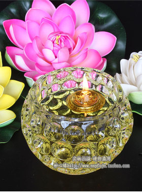 寺庙供灯食用油水晶球