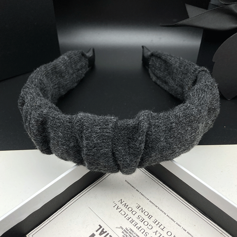 2025韩国网红新款针织褶皱发卡发箍女高级感时尚简约外出压发头箍,淘宝优惠券,粉丝福利购,淘宝优惠卷