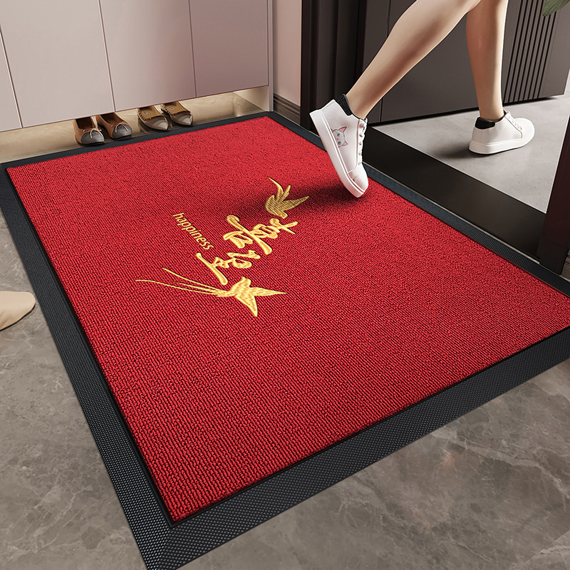 入户门地垫红色大门口进门防滑脚垫高端刺绣耐脏免洗除尘地毯定制,淘宝优惠券,粉丝福利购,淘宝优惠卷