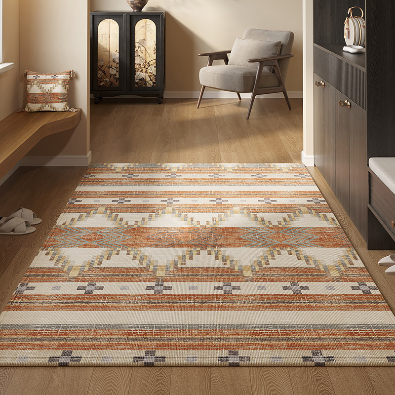 入户门地垫民族风大门口进门防滑脚垫耐脏免洗家用玄关地毯美式风,淘宝优惠券,粉丝福利购,淘宝优惠卷