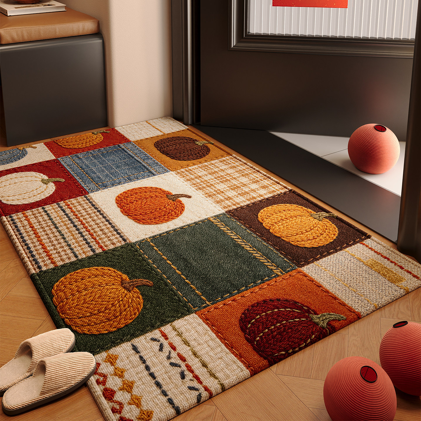 Entrance door floor mat villa entrance door anti-slip mat dirt-resistant dust removal carpet 2026 new door mat customization
